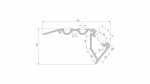 Lumines profile type Scala anodized black, 3 m