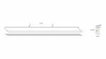 LED Neon Flex 3Y 4x10 140 LED/m 12W/m 24V Warm white