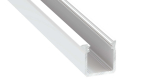 Lumines profile type J lacquered white, 3 m