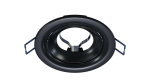 Ceiling lighting point fitting RICO cast round adjustable matt black