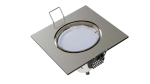 Ceiling lighting point fitting ELAR cast square adjustable satin