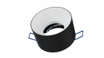 Ceiling lighting point fitting CASA cast round Fixted black