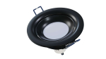 Ceiling lighting point fitting RICO cast round adjustable matt black