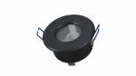 Ceiling lighting point fitting LISA cast round Fixted black