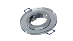 Ceiling lighting point fitting ROVO glass round white - transparent