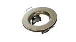 Ceiling lighting point fitting SARA round Fixted brass