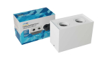 Ceiling spotlight fixture SPOT KALA 2x square white