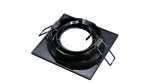 Ceiling lighting point fitting TORN cast square adjustable matt black