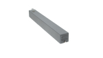 CEILING CANOPY 380x40x40mm, silver - SET