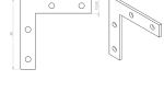 Angular connector 90° SET