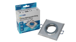 Ceiling lighting point fitting RIA glass square white - transparent