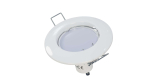 Ceiling lighting point fitting ROKA cast round Fixted white