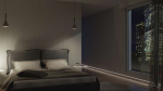 Lumines profile type FLARO lacquered black, 2,02 m