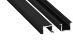 Profile LUMINES type axin black anodized 3 m