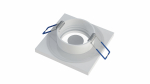Ceiling lighting point fitting BONA cast round Fixted white