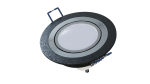 Ceiling lighting point fitting MULO round adjustable black brushed