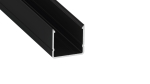 Lumines profile type RAI black anodized, 2,02 m