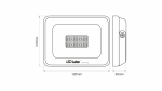 LED Floodligh DRAGO 3Y 20W Neutral white SMD IP65 SLIM, black