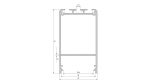Lumines profile type Claro lackiert black, 1 m