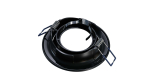 Ceiling lighting point fitting RICO cast round adjustable matt black