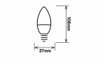 LED source E14 7W C37 Neutral white