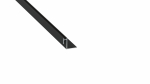 Lumines profile type Roset lacquered black, 3 m