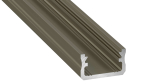 Lumines profile type A anodized inox, 1 m