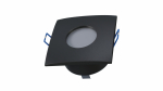 Ceiling lighting point fitting XANA cast square Fixted black, IP44