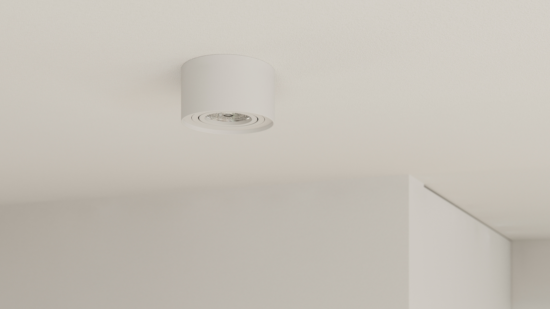 High recessed ceiling light