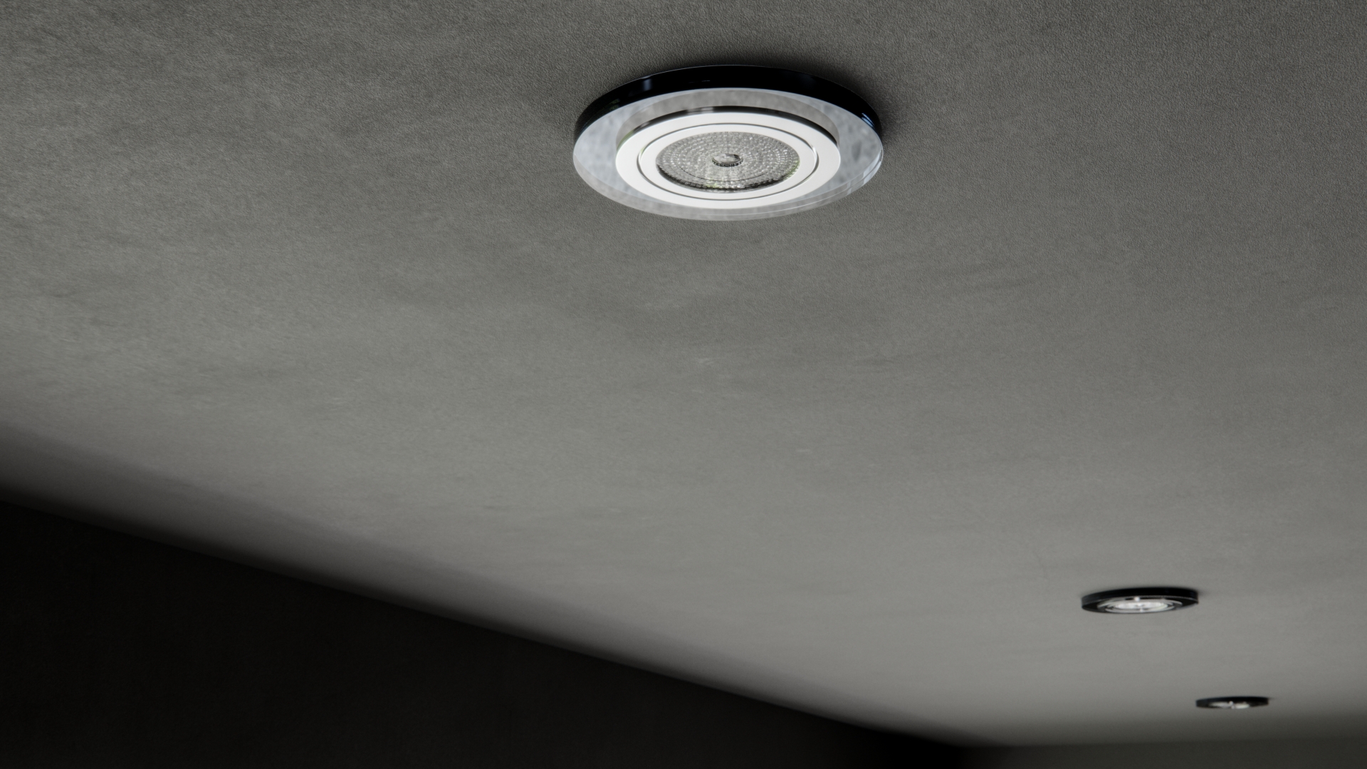 Black glass ceiling fixtures