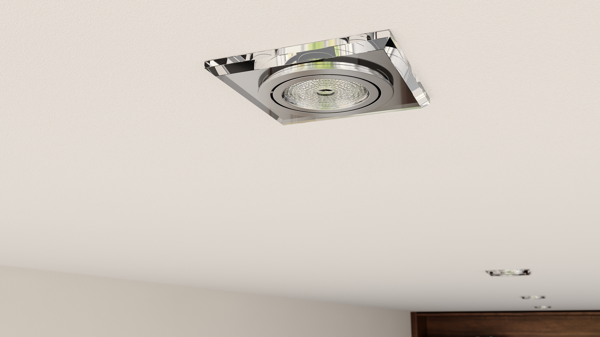 Square glass ceiling fixtures